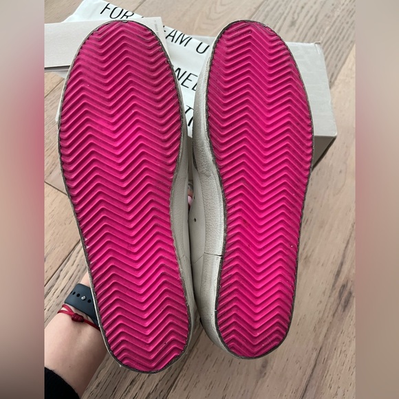 🐍SOLD🐍Golden Goose Snake Superstar with pink soles and printed GG laces 39 9 - Picture 2 of 11